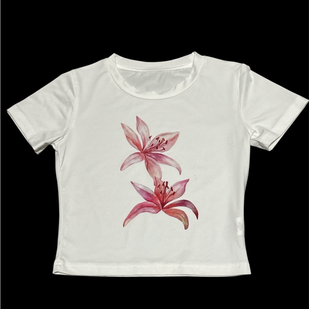 Floral White Kids T-Shirt